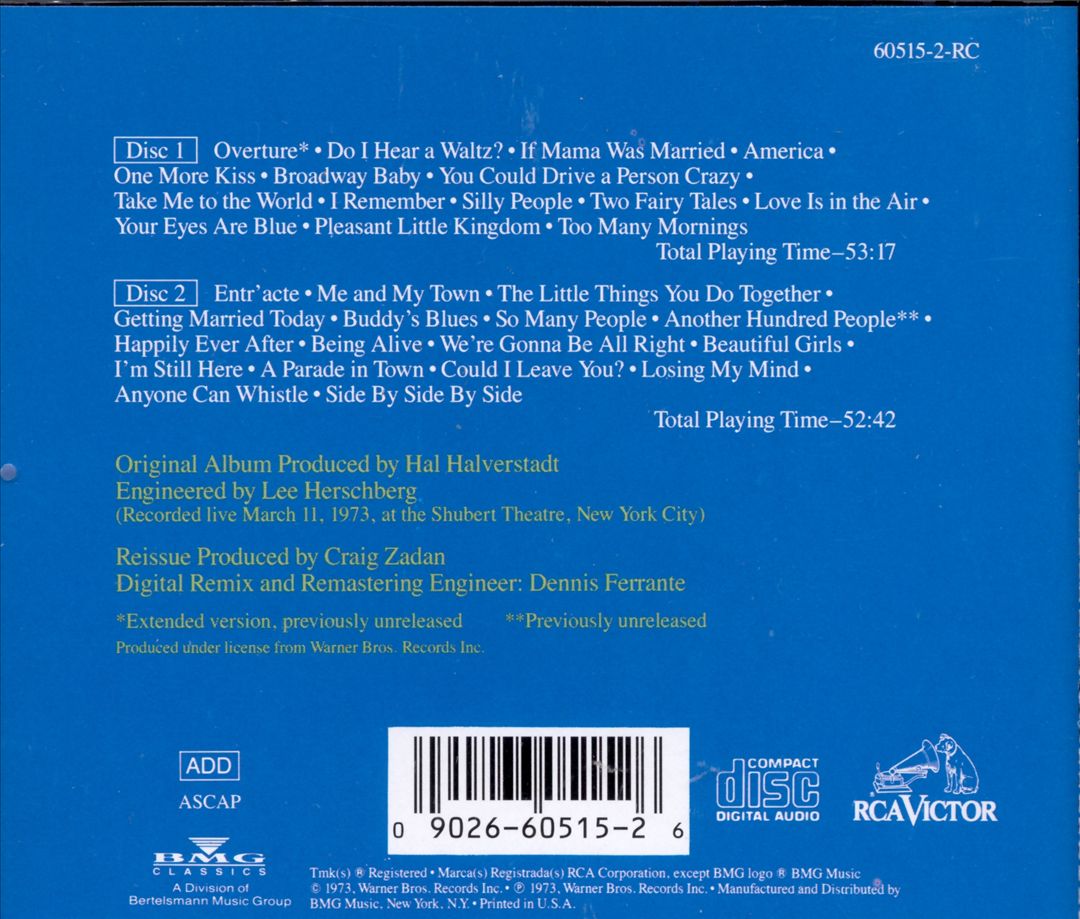 Sondheim: A Musical Tribute cover art