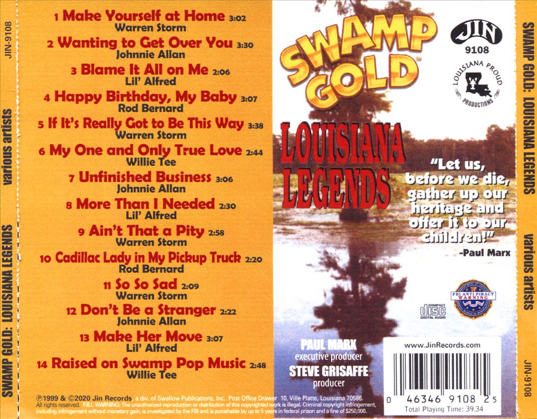 Louisiana Legends Swamp Pop cover art