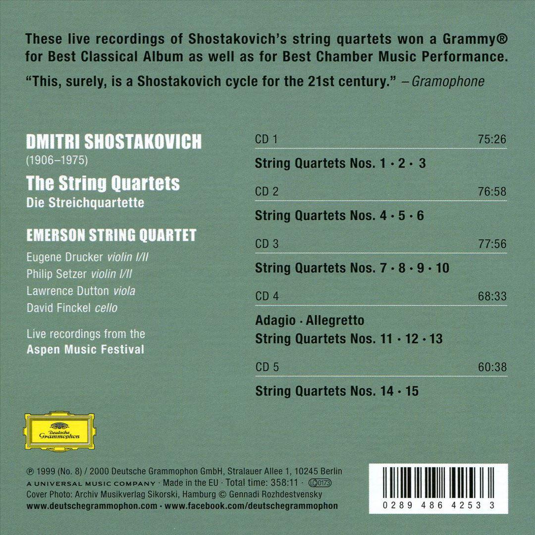 Shostakovich: String Quartets cover art