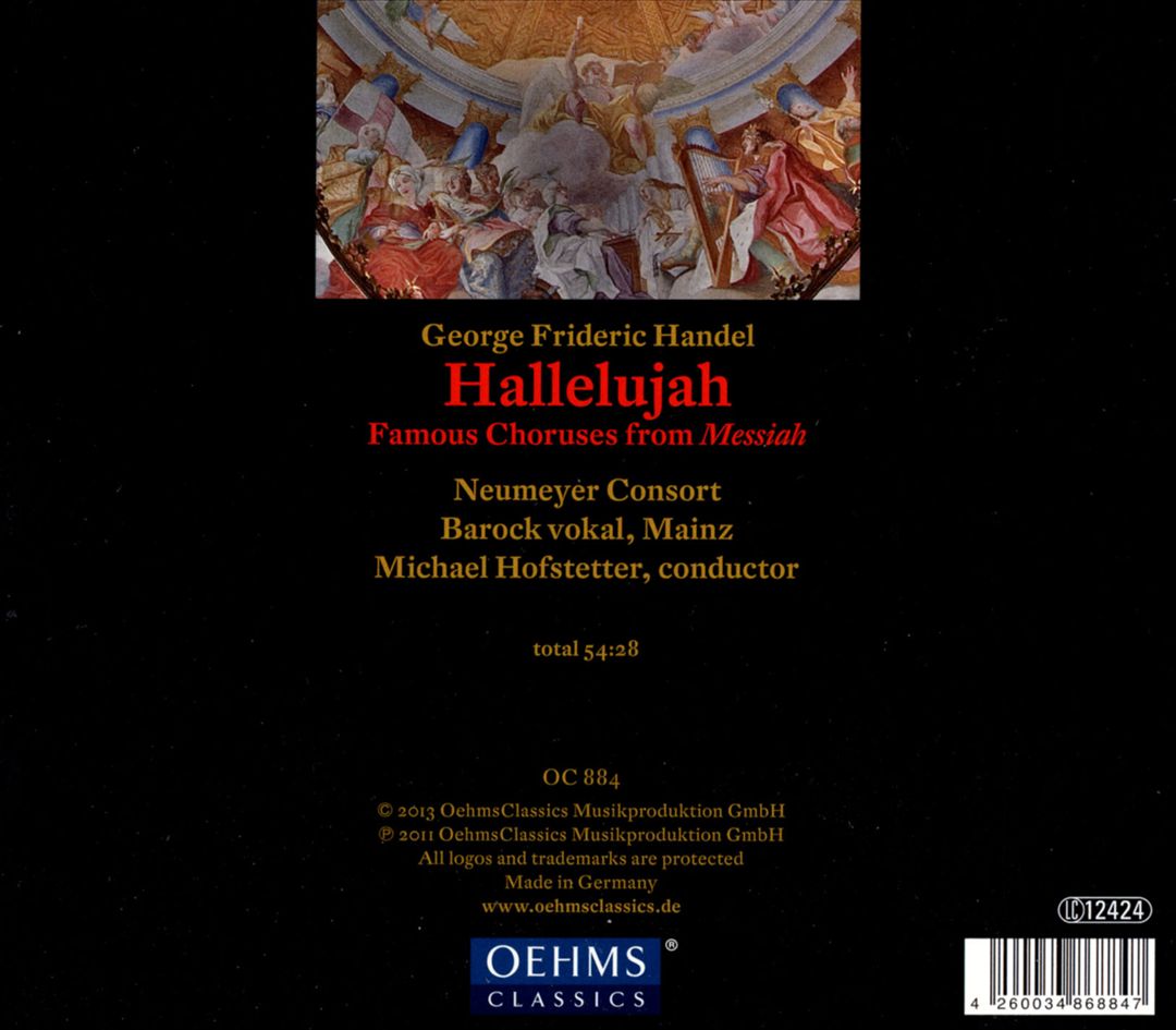 Georg Frideric Handel: Hallelujah cover art