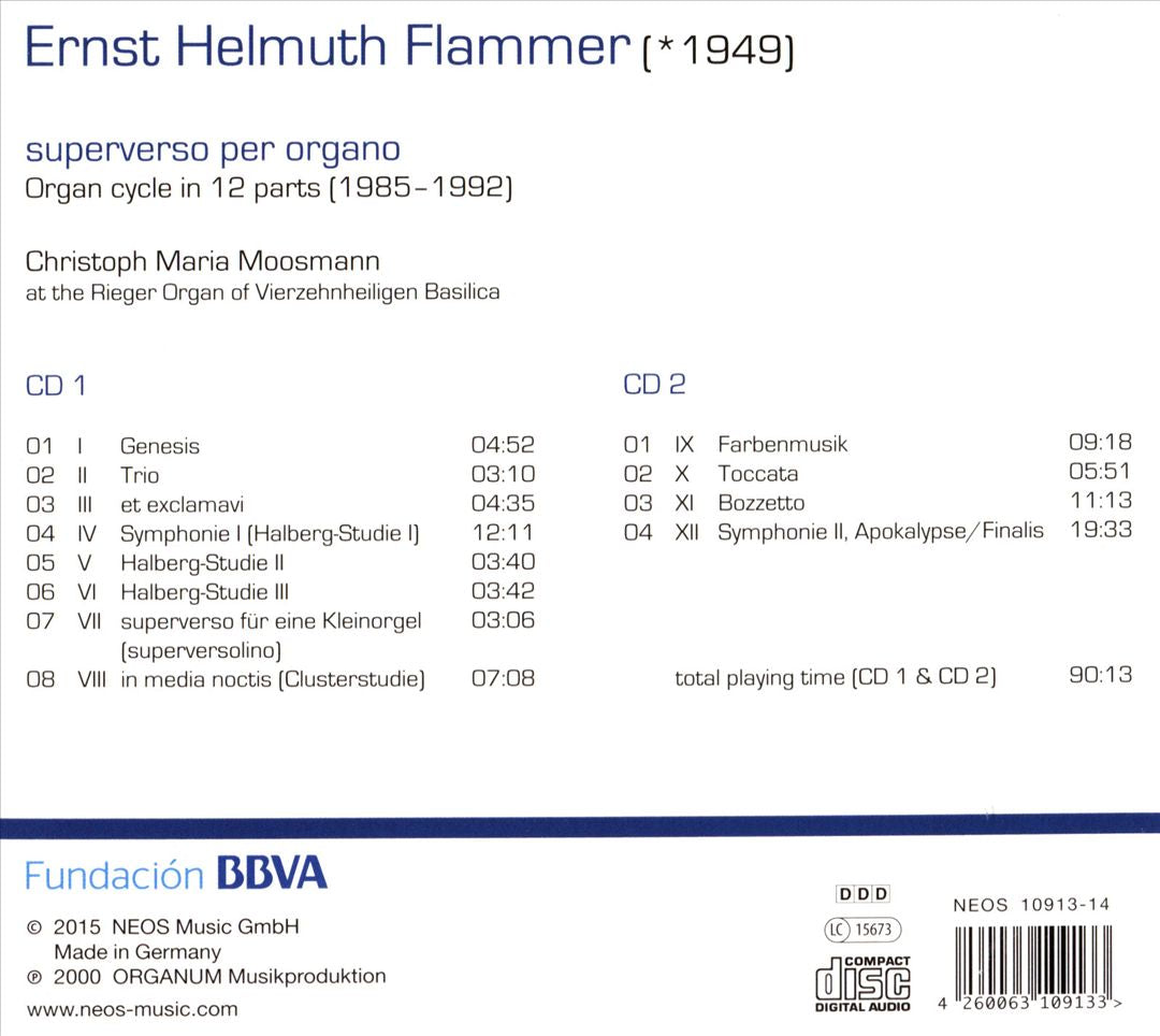 Ernst Helmuth Flammer: Superverso per Organo cover art