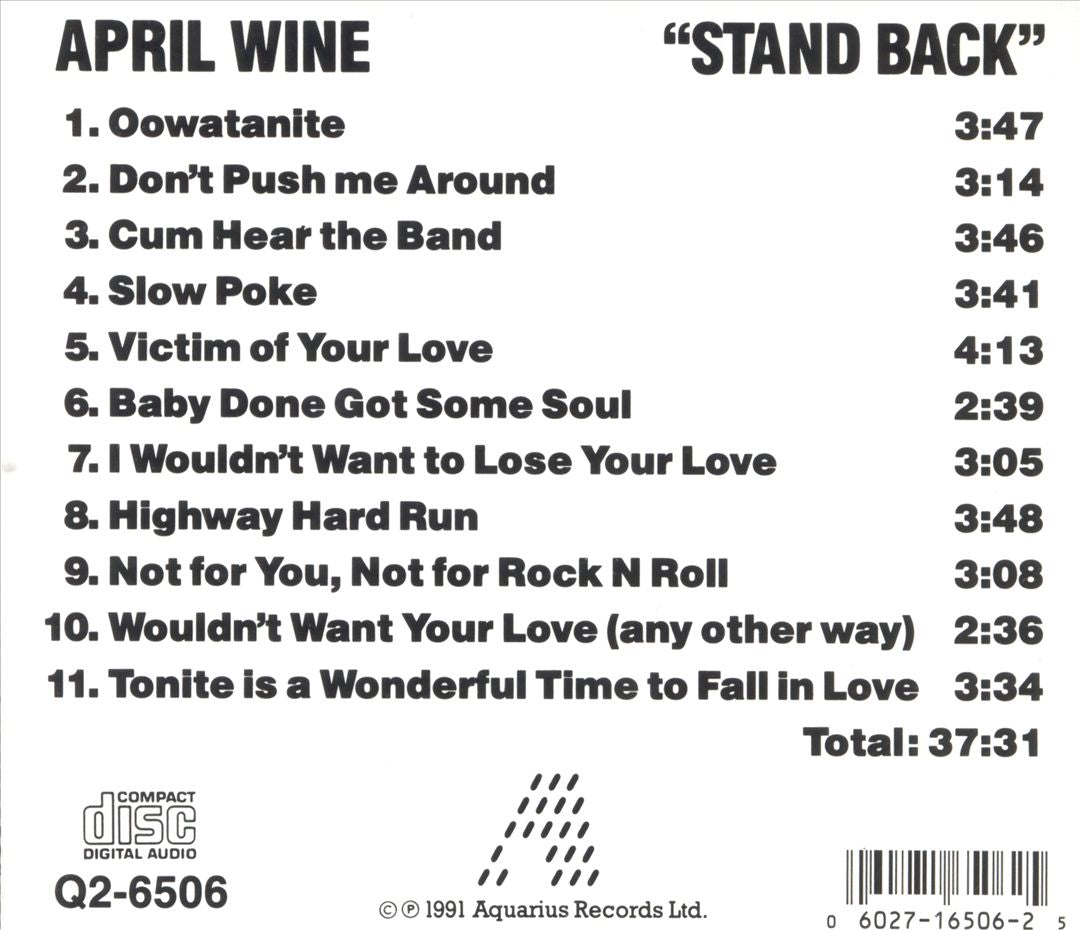 Stand Back cover art