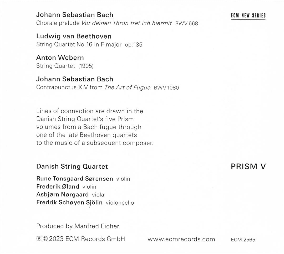Prism V: Beethoven, Webern, Bach cover art