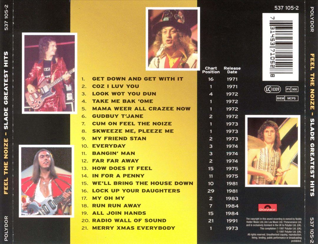 Feel the Noize: Slade Greatest Hits cover art