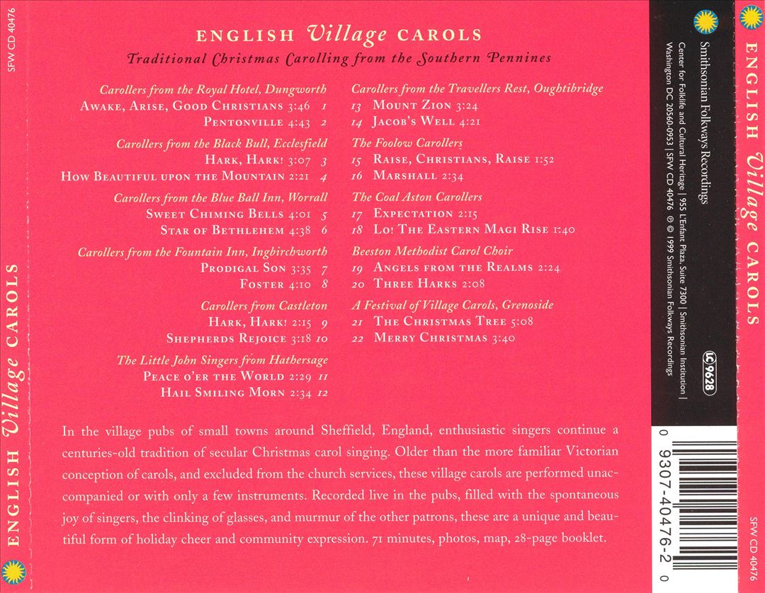 Christmas Carols from English Pubs cover art
