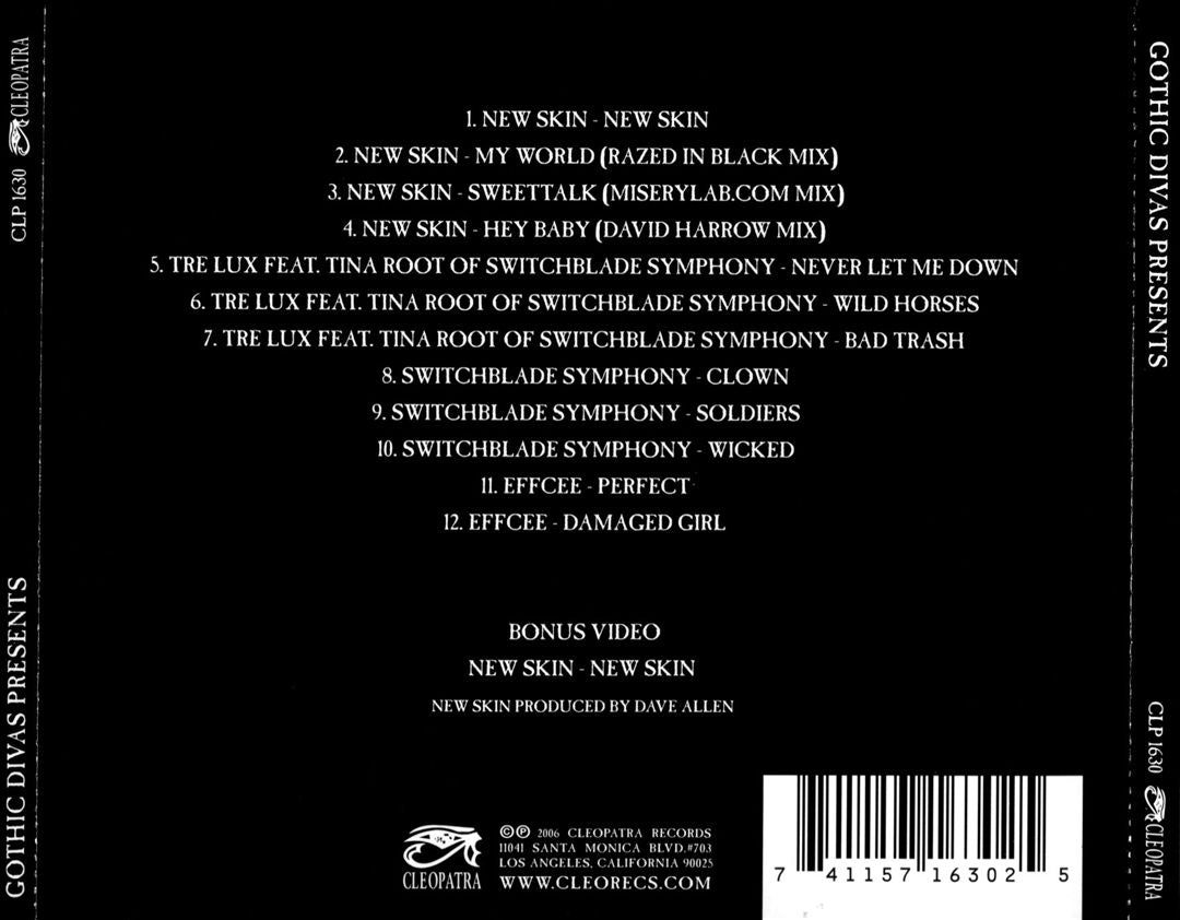 Gothic Divas Presents Switchblade Symphony, Tre Lux & New Skin cover art