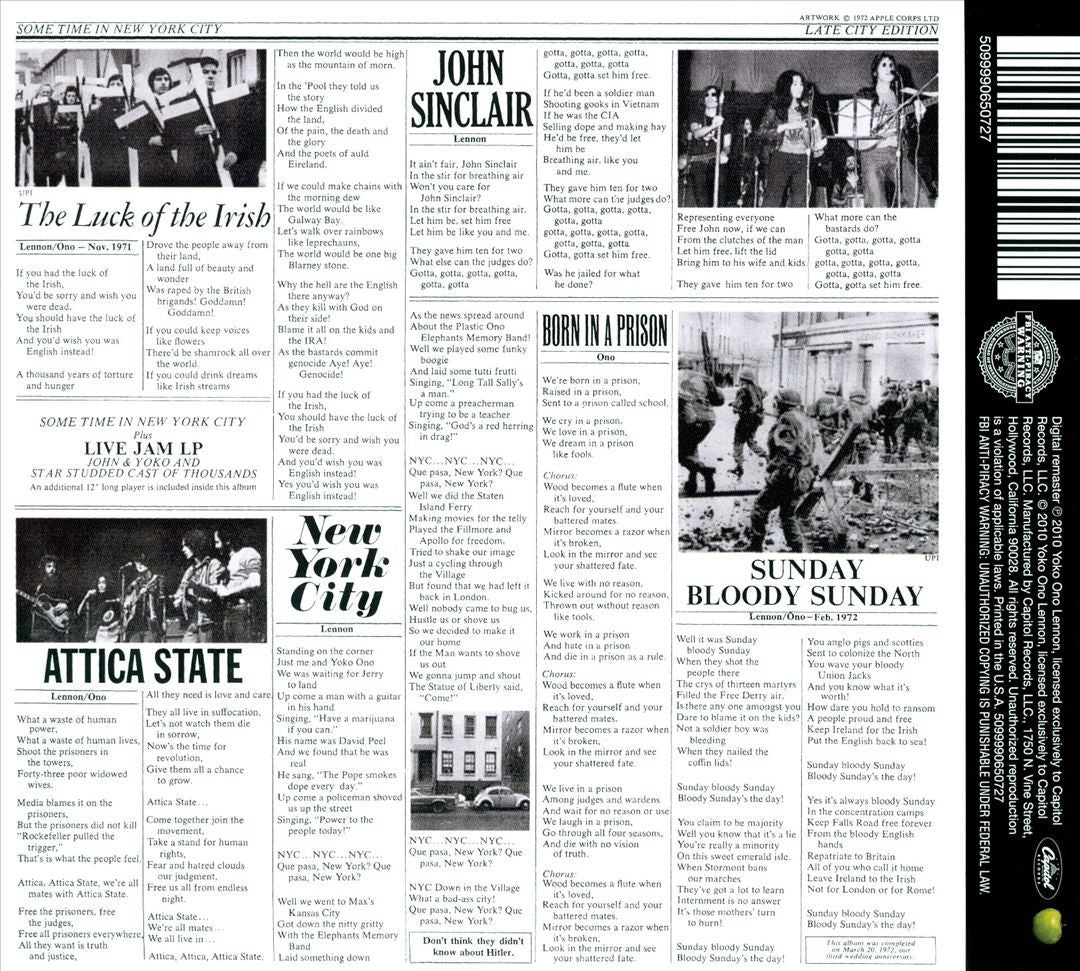 Some Time in New York City cover art