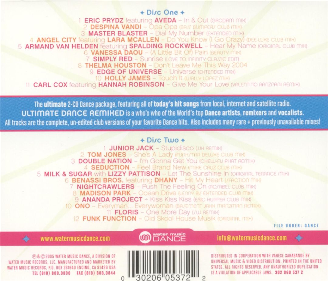 Ultimate Dance Remixed cover art