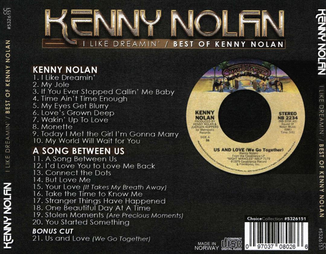 I Like Dreamin': Best of Kenny Nolan cover art