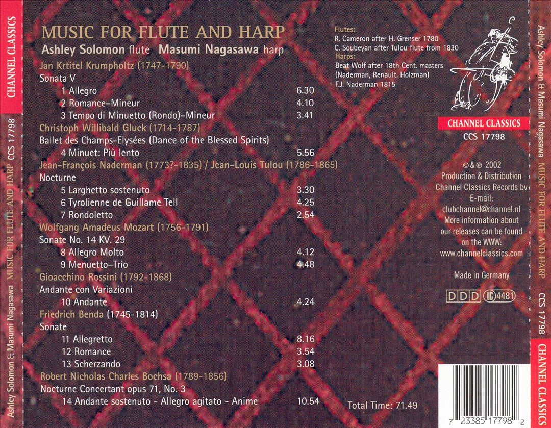 Music for Flute and Harp cover art