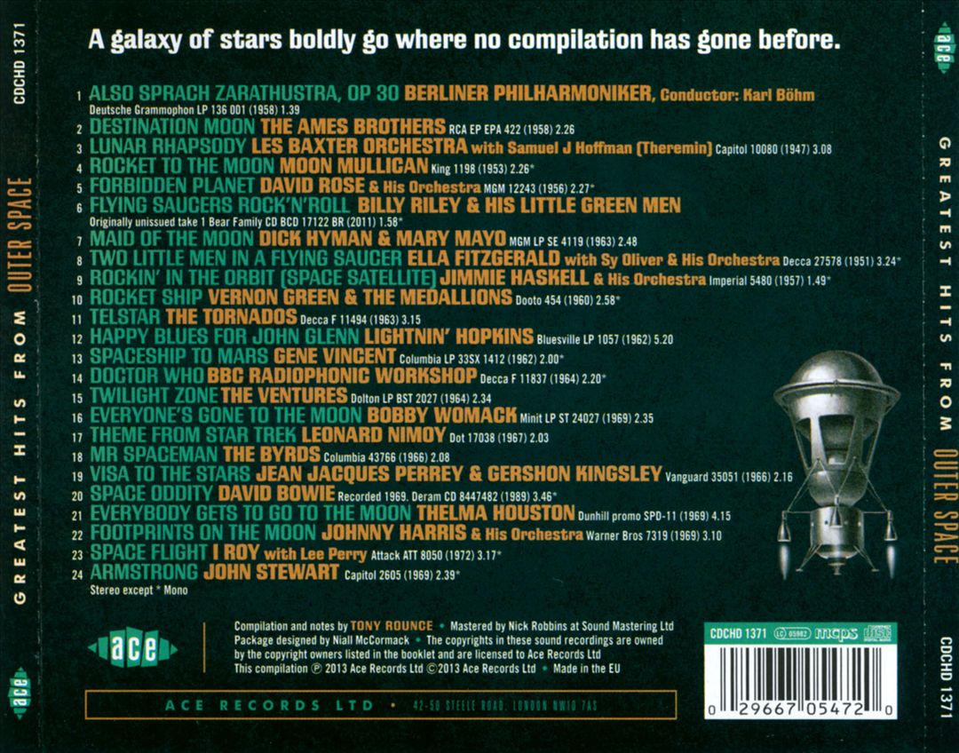 Greatest Hits from Outer Space cover art