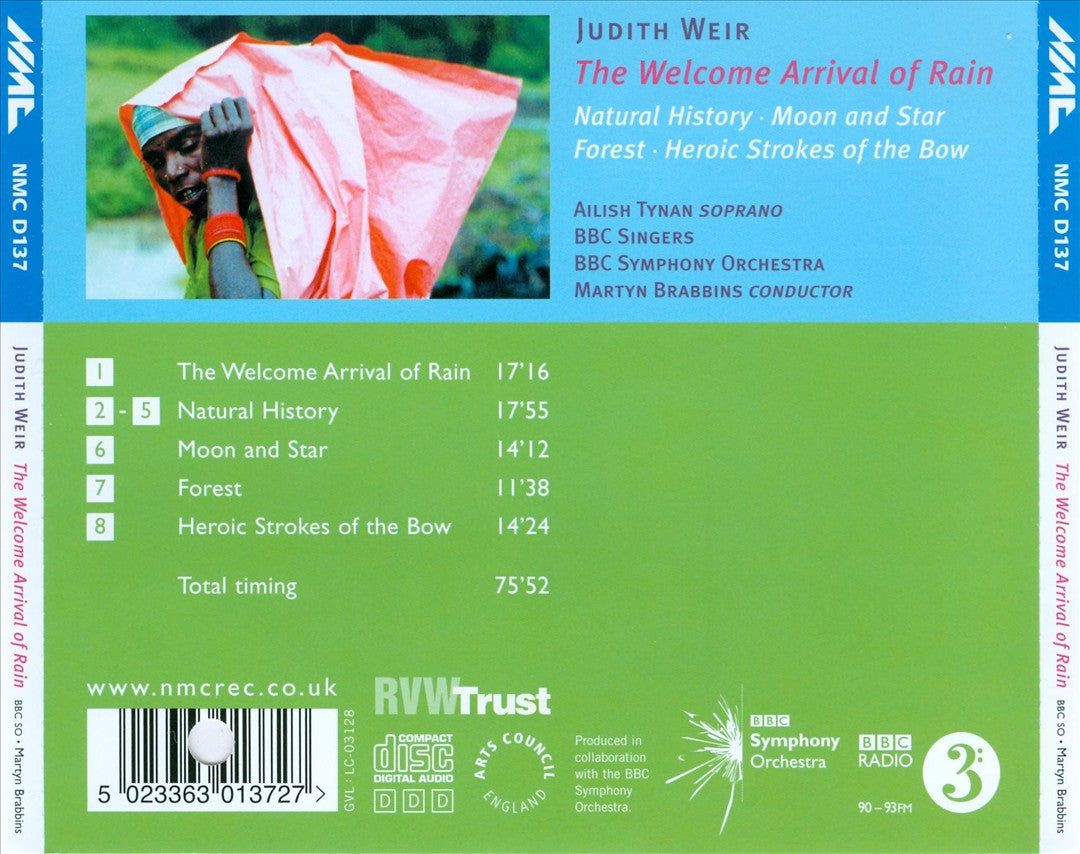 Judith Weir: The Welcome Arrival of Rain cover art