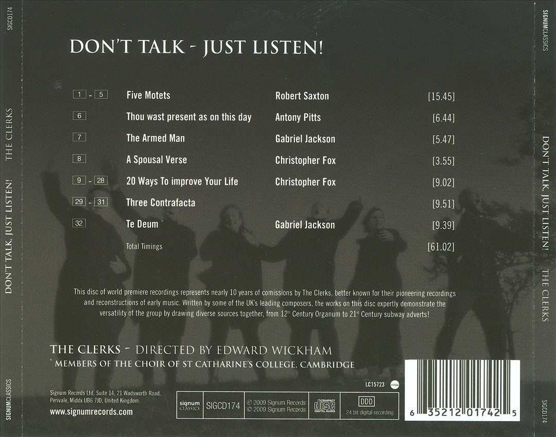 Don't talk - just listen! cover art