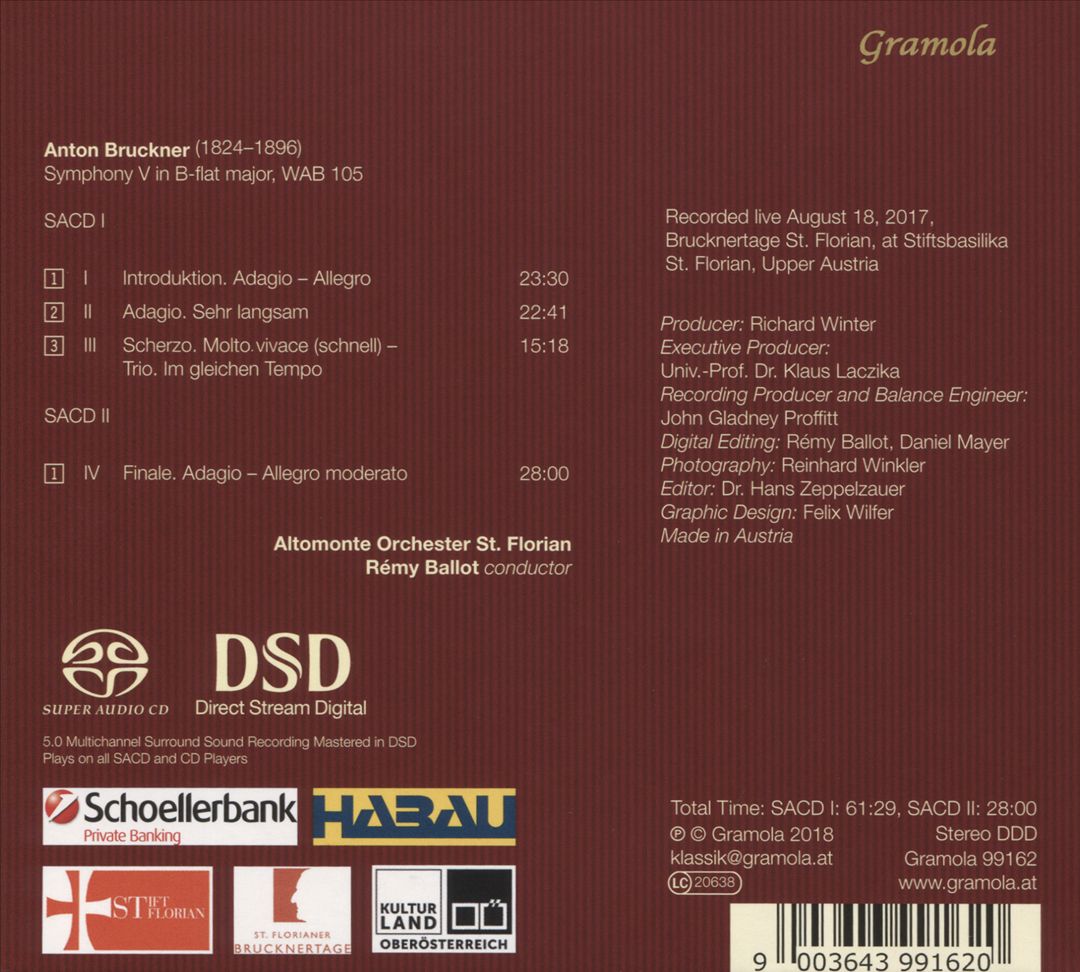 Anton Bruckner: Symphonie V cover art