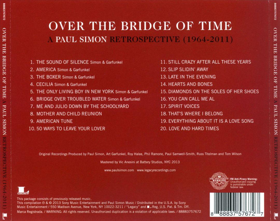 Over the Bridge of Time: A Paul Simon Retrospective (1964-2011) cover art