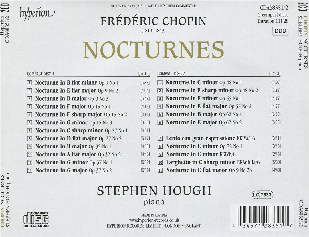 Chopin: Nocturnes cover art