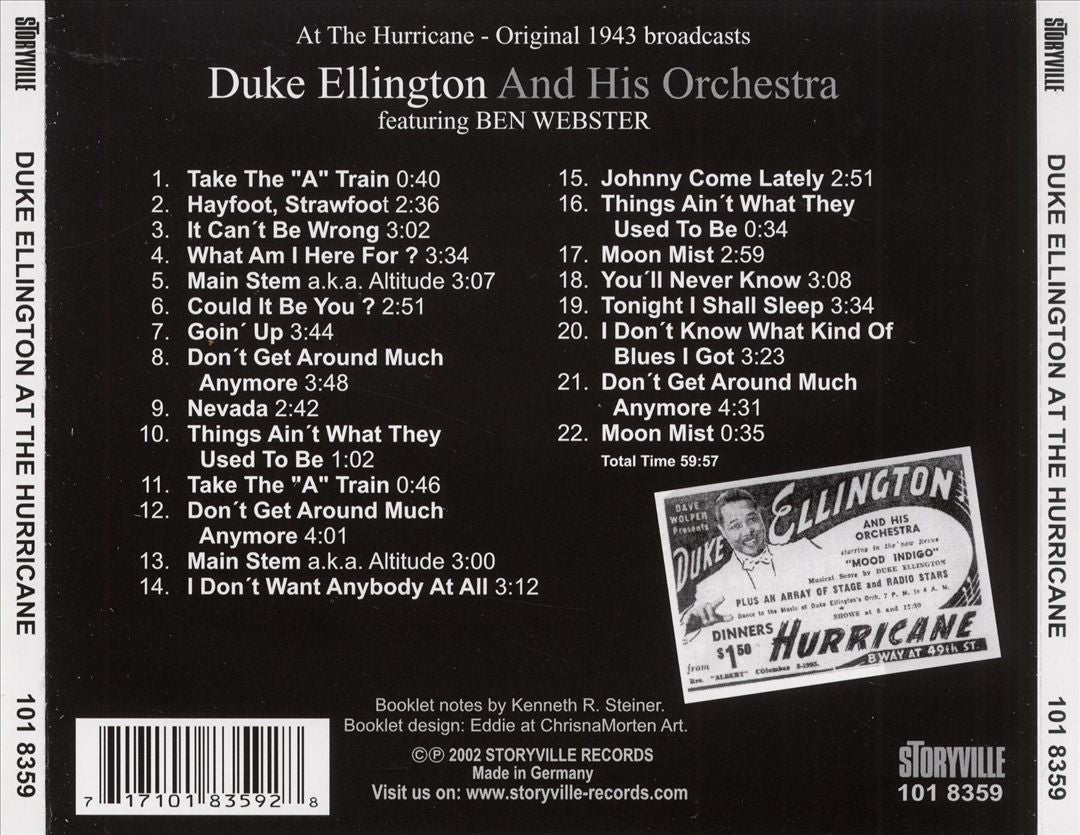 At the Hurricane 1943 cover art