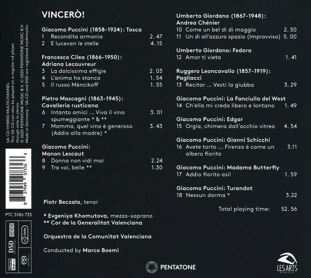 Vincerò! cover art