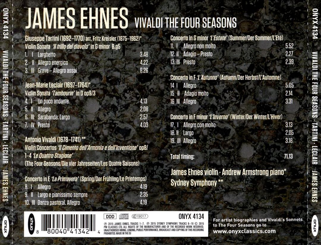 Vivaldi: The Four Seasons cover art