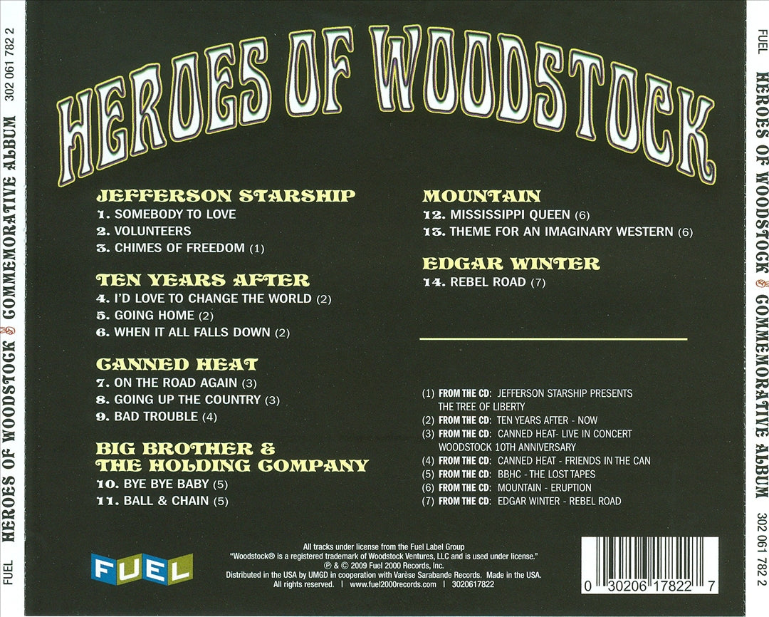 Heroes of Woodstock 1969-2009 cover art