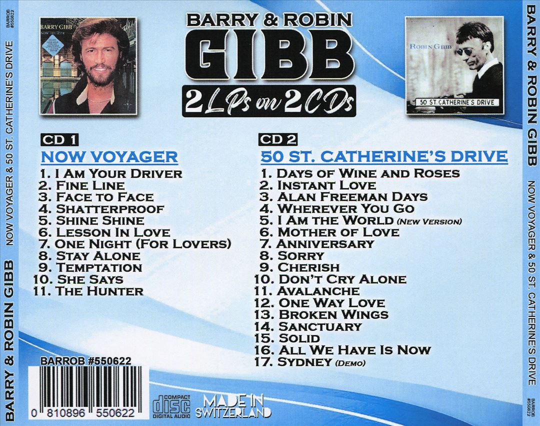 Now Voyager/50 St Catherine's Drive cover art