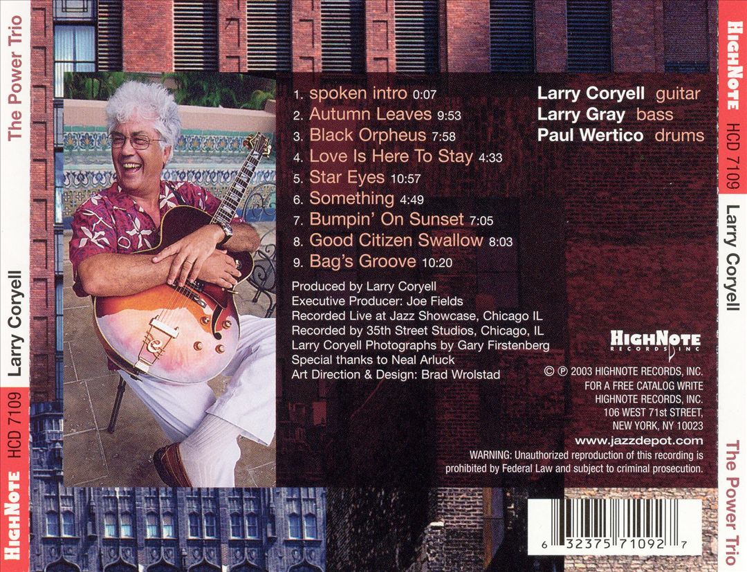 Power Trio: Live in Chicago cover art