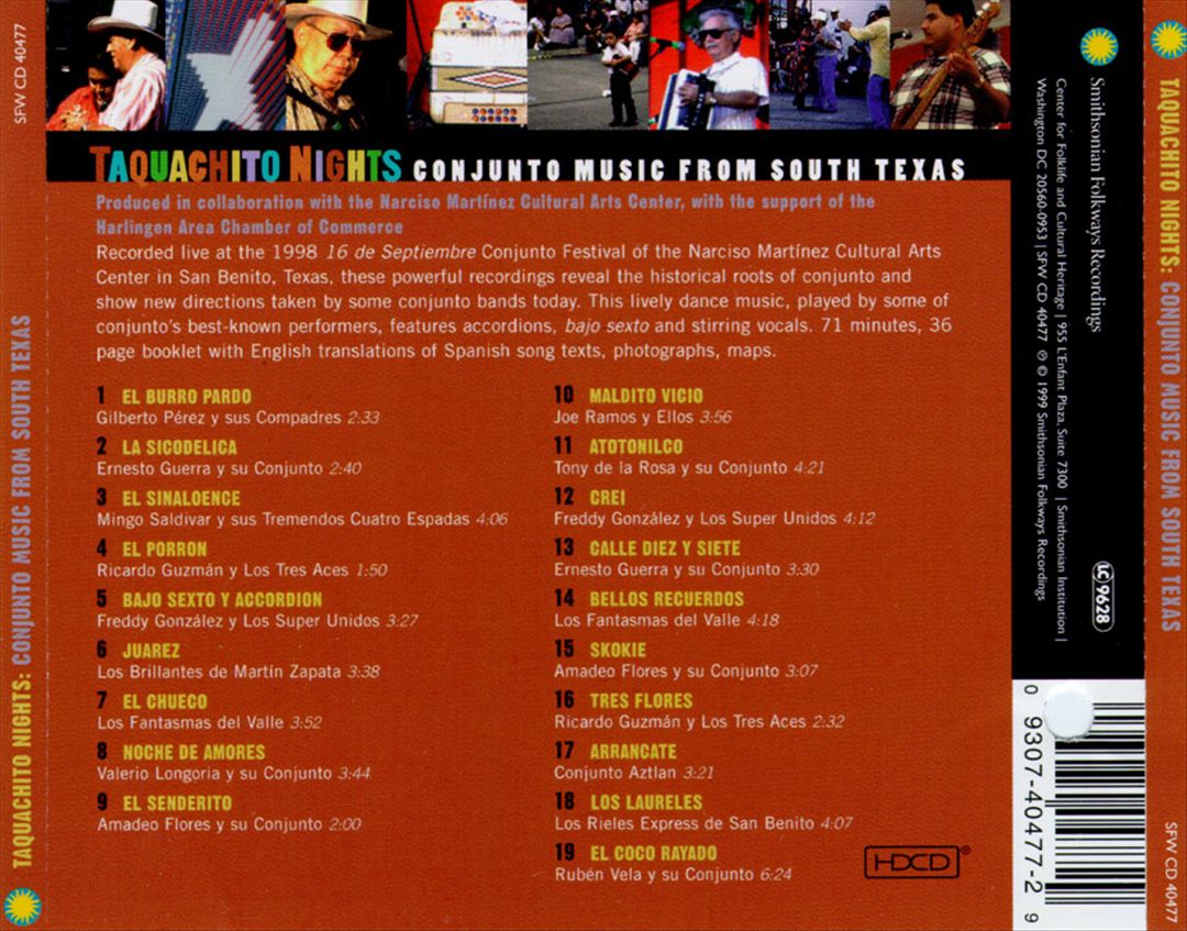 Taquachito Nights: Conjunto Music from South Texas cover art