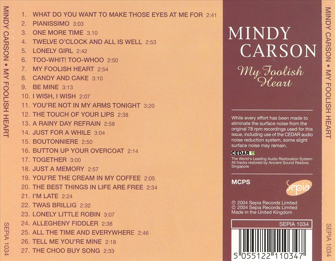 My Foolish Heart cover art