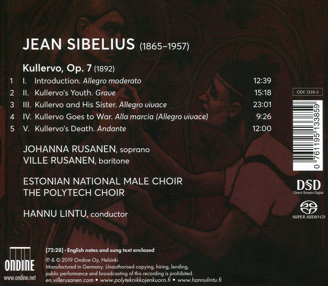 Sibelius: Kullervo cover art