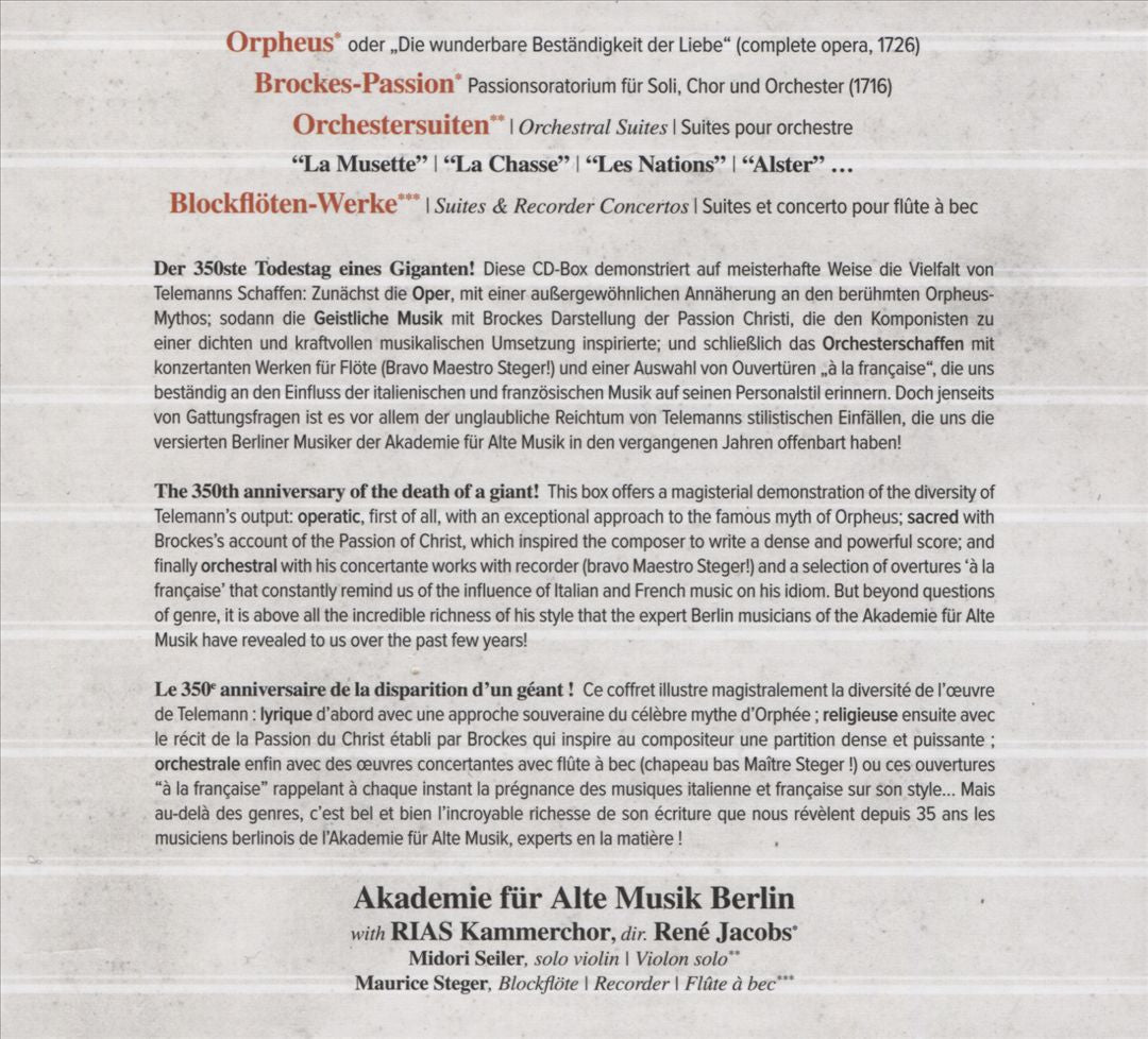 Telemann Companion cover art