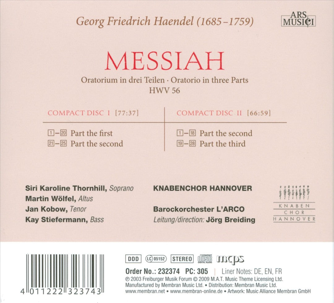 Handel: Messiah cover art