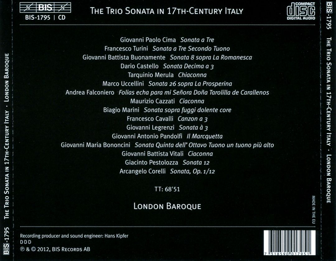 Trio Sonata in 17th-Century Italy cover art