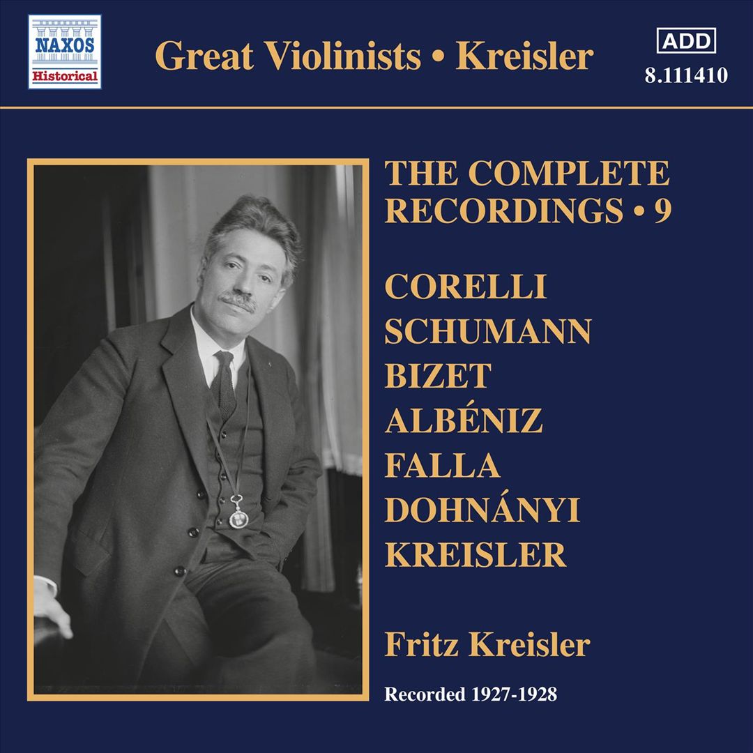 Fritz Kreisler: The Complete Recordings, Vol. 9 cover art