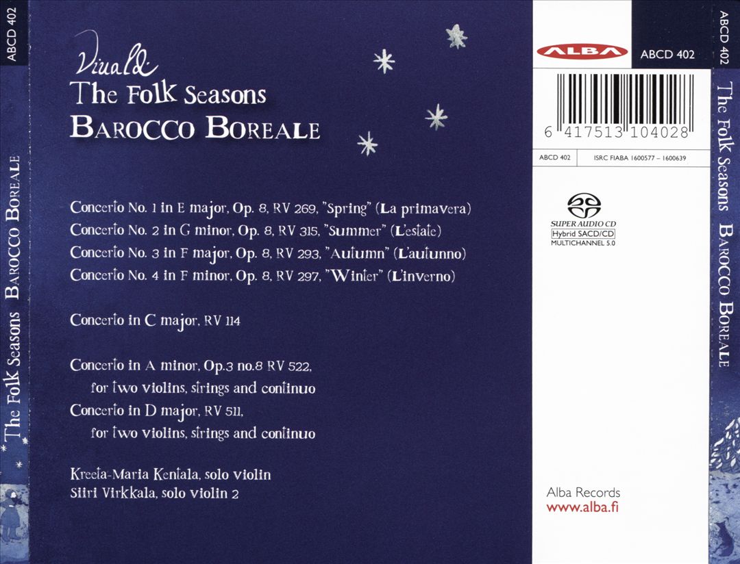 Vivaldi: The Folk Seasons cover art