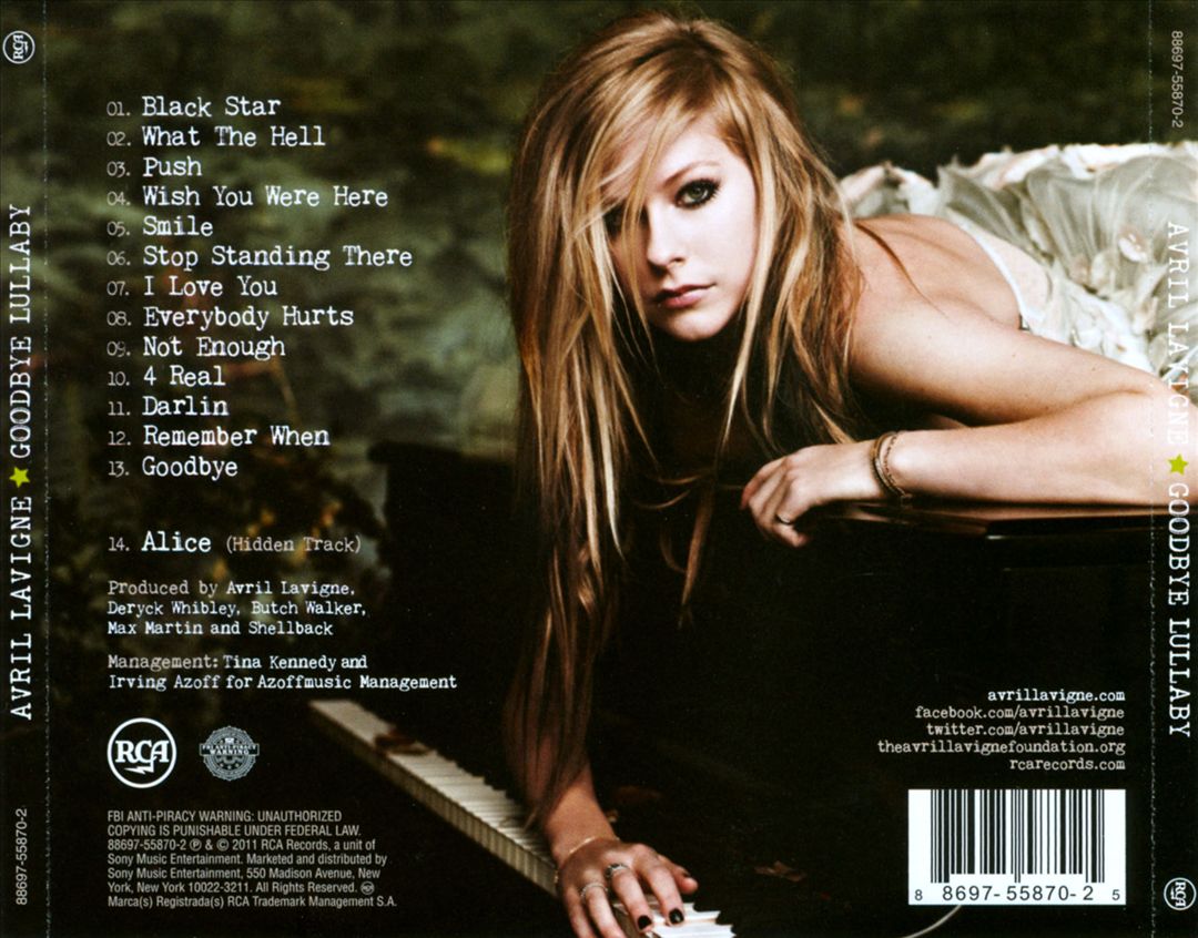 アブリル・ラヴィーン　Goodbye Lullaby ポスター 114 Poster - Avril Lavigne Goodbye Lullaby Album Cover Art 00s Pop