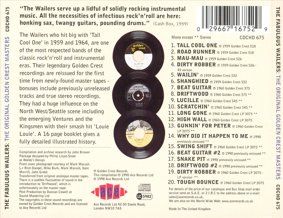 Original Golden Crest Masters cover art