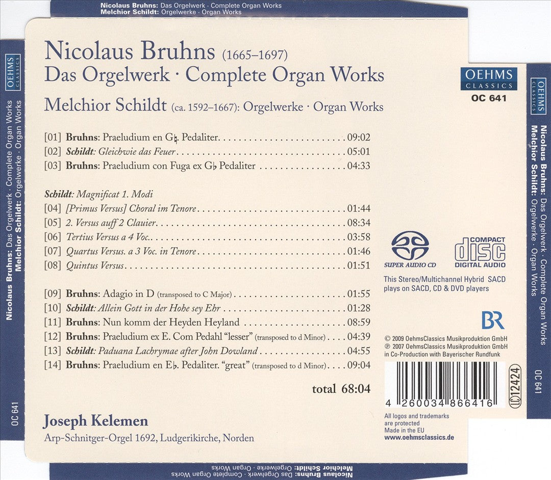 Nicolaus Bruhns: Das Orgelwerk; Melchior Schildt: Orgelwerke cover art