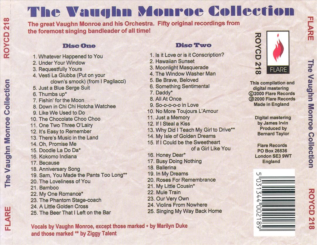 Vaughn Monroe Collection cover art
