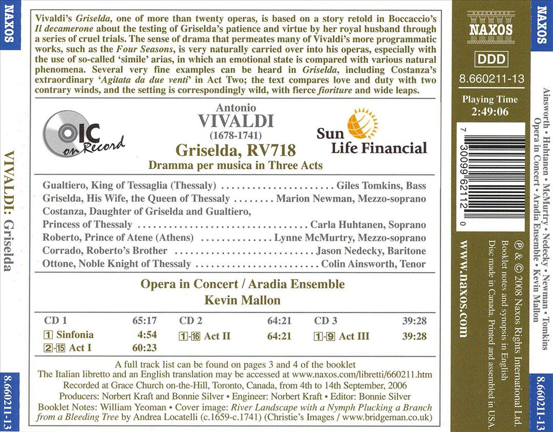 Vivaldi: Griselda cover art