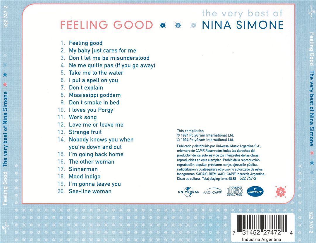 Feeling Good: The Very Best of Nina Simone cover art