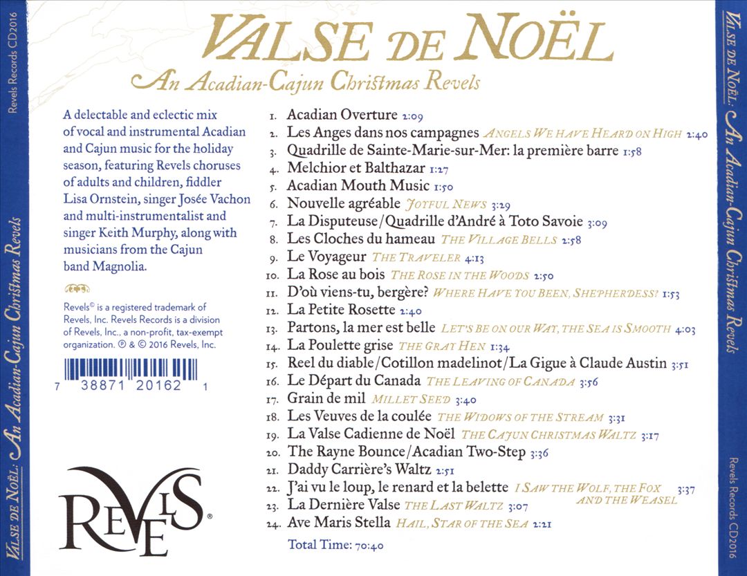 Valse de Noël: An Acadian-Cajun Christmas Revels cover art
