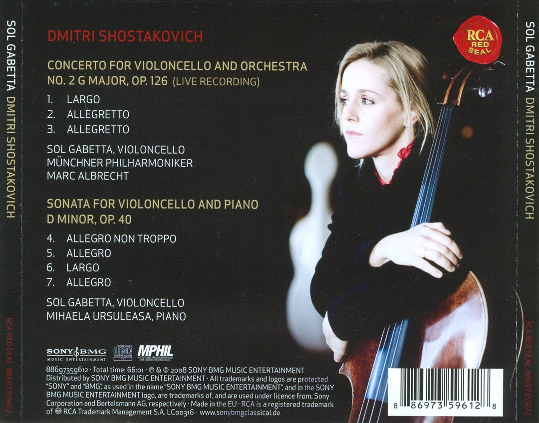 Shostakovich: Cello Concerto No. 2; Cello Sonata cover art