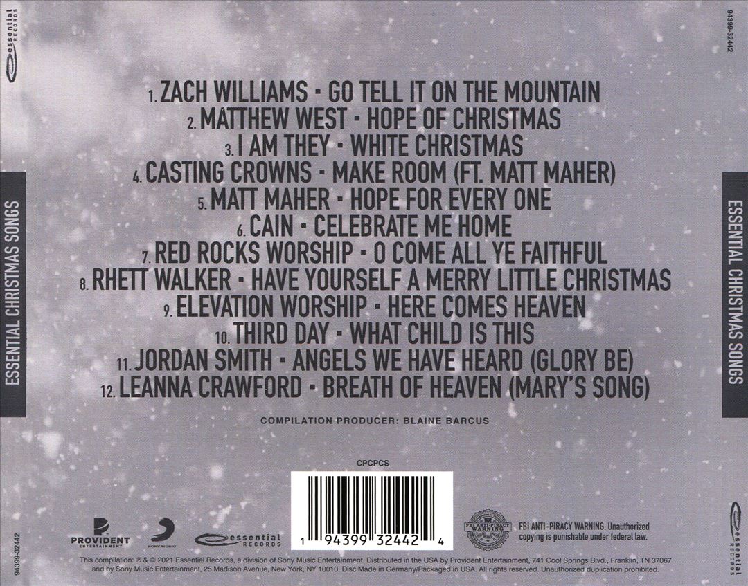 Essential Christmas Songs cover art