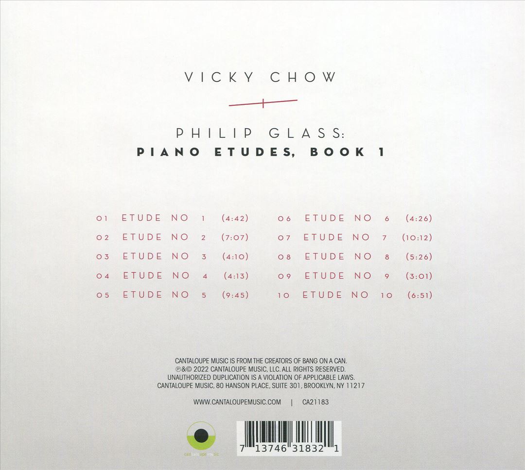 Philip Glass: Piano Etudes, Book 1 cover art