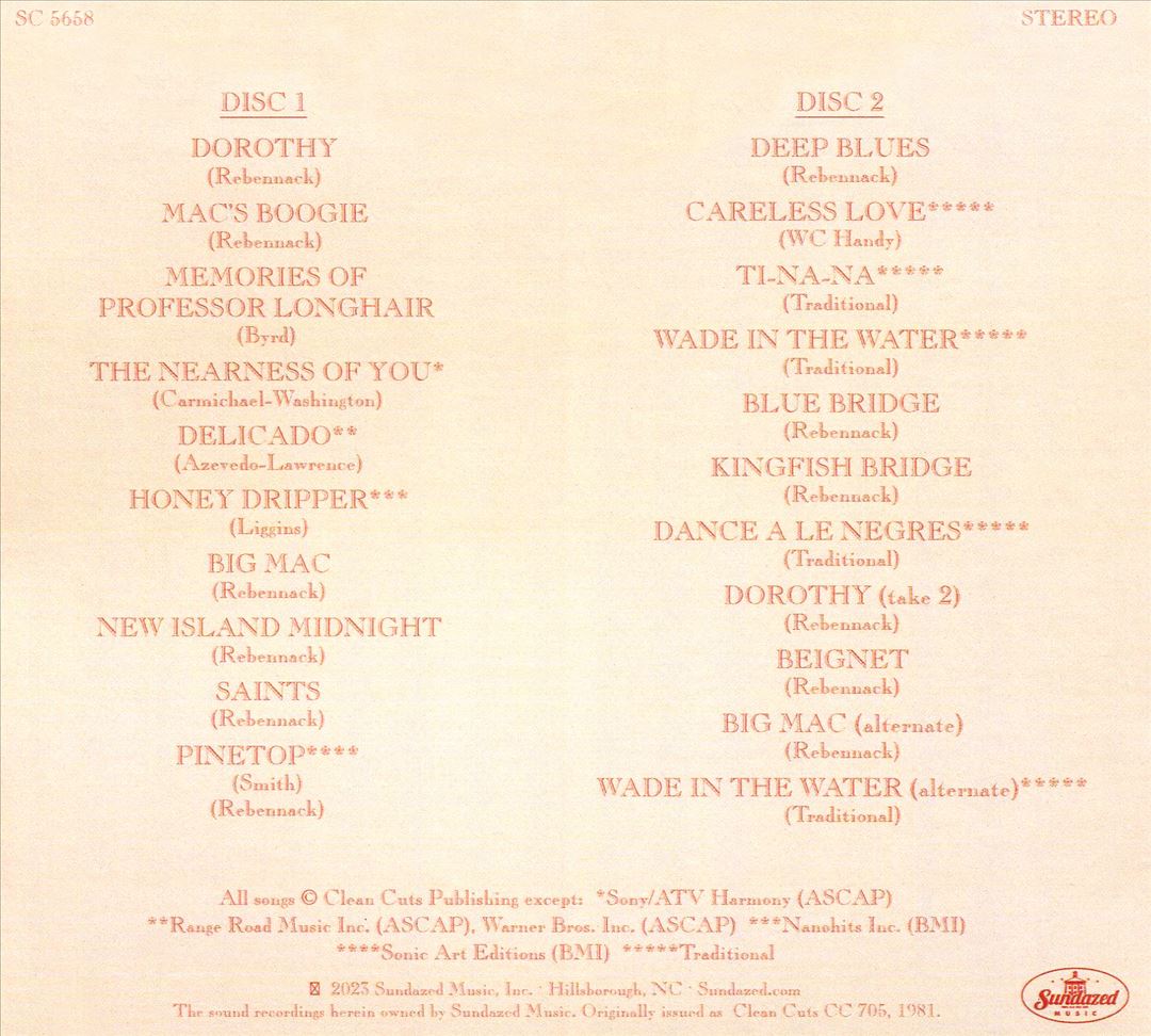 Dr. John Plays Mac Rebennack cover art