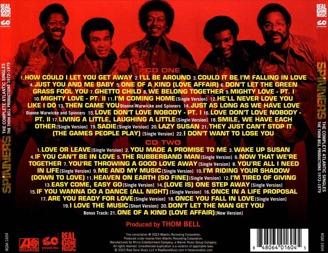 Complete Atlantic Singles: The Thom Bell Productions 1972-1979 cover art