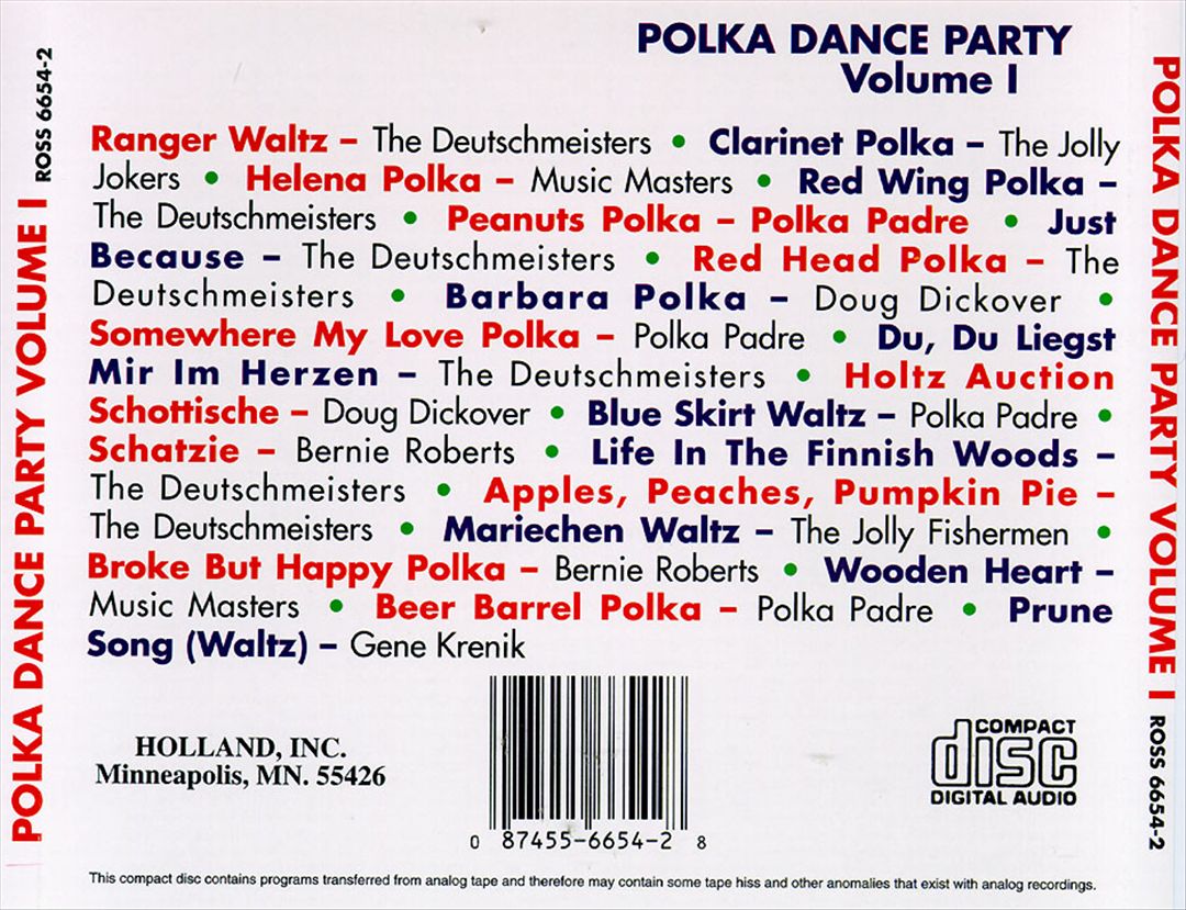 Polka Dance Party, Vol. 1 cover art