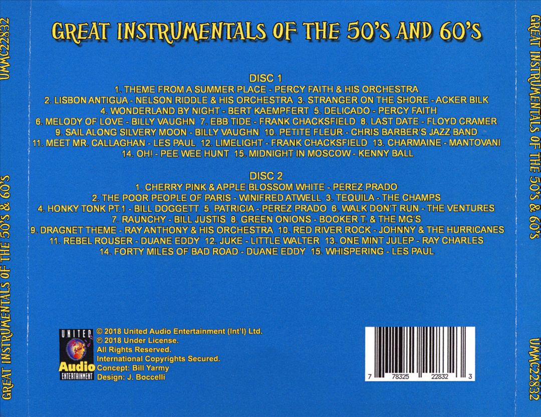 Great Instrumentals of the 50's & 60's cover art