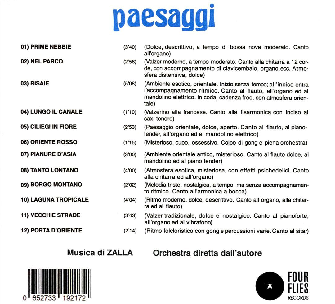 Paesaggi cover art