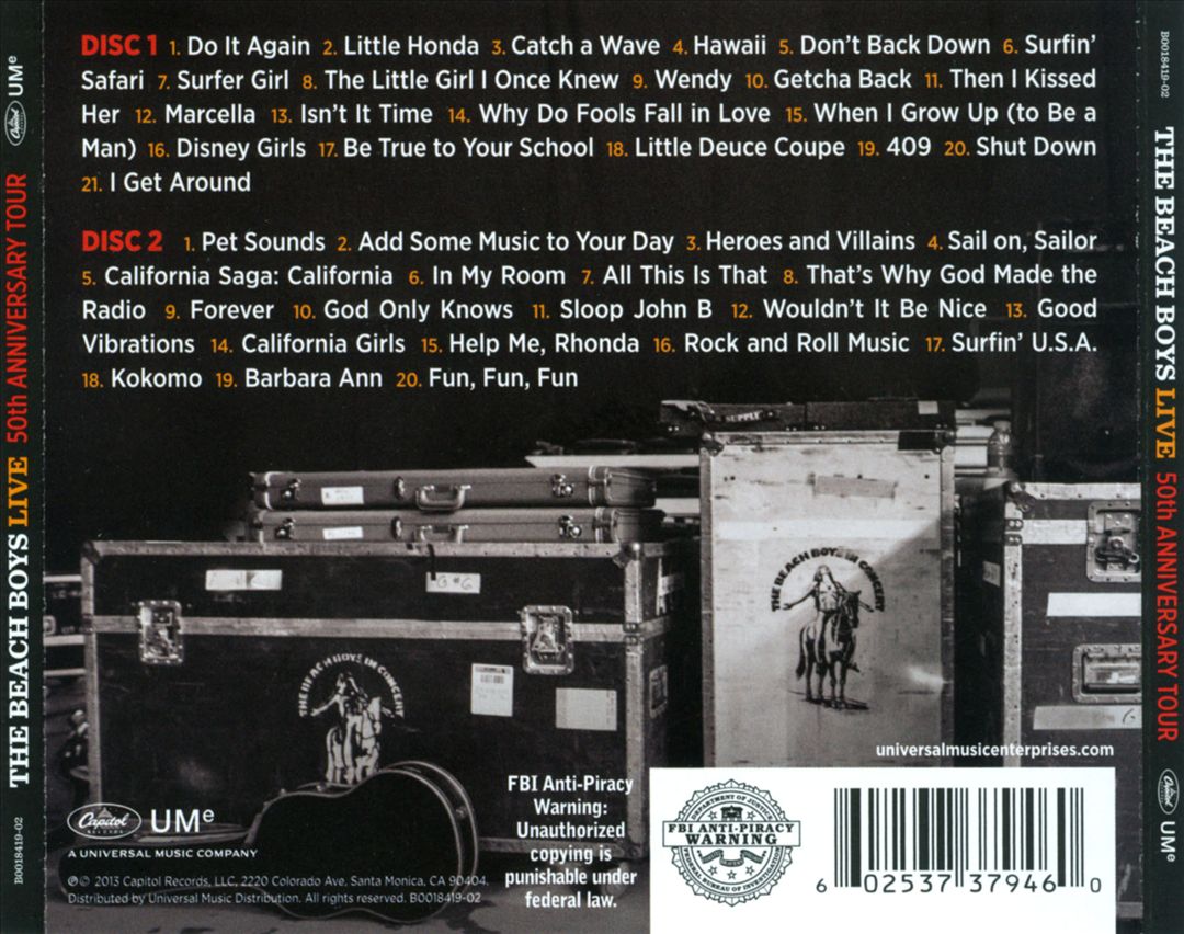 Live: The 50th Anniversary Tour cover art